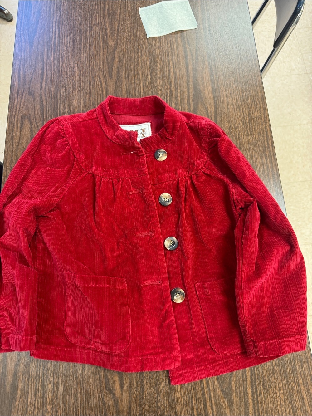Ami Women’s Red Corduroy Button Jacket